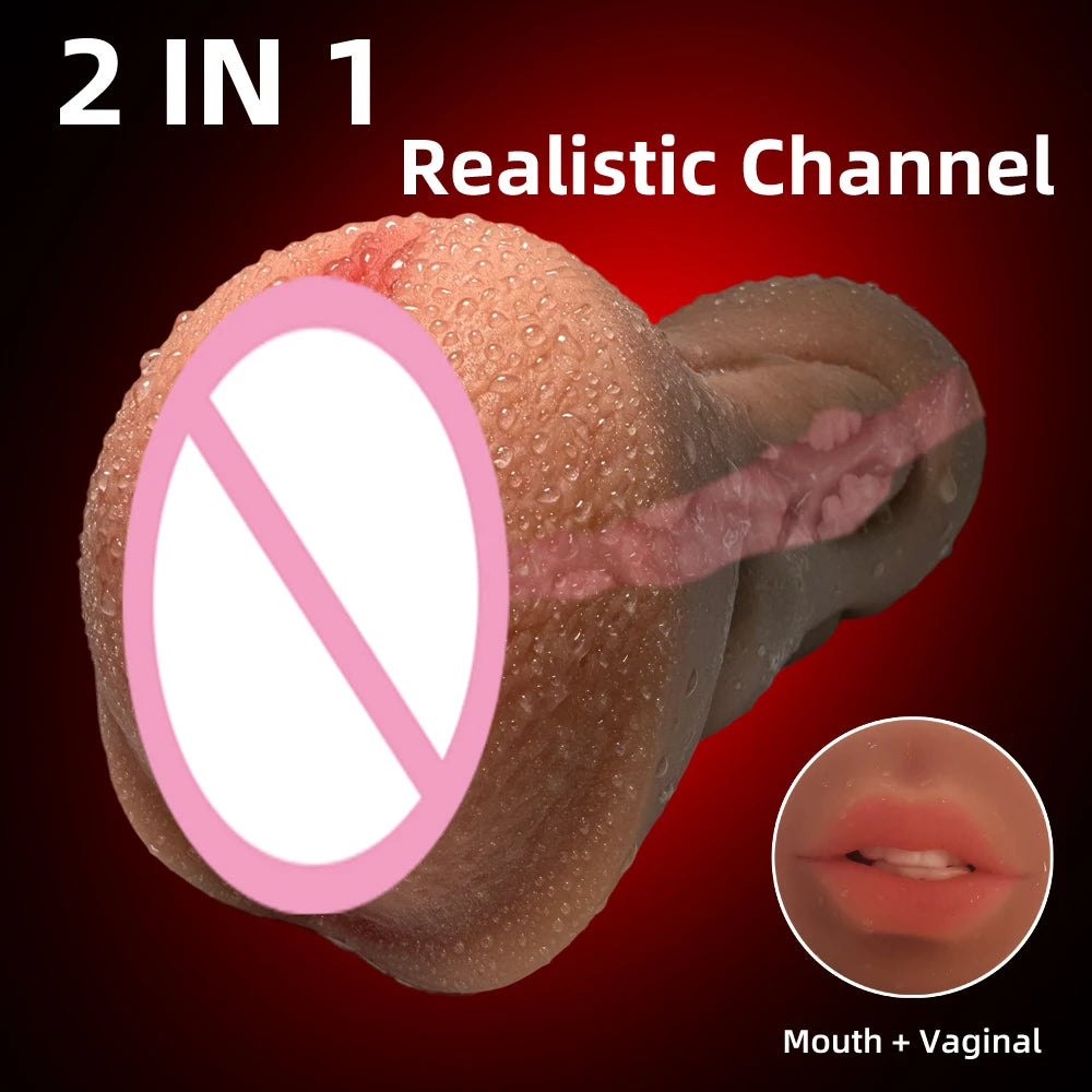2 in 1 Male Masturbator