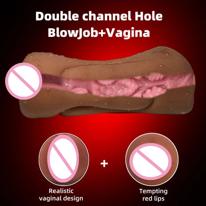 2 in 1 Male Masturbator