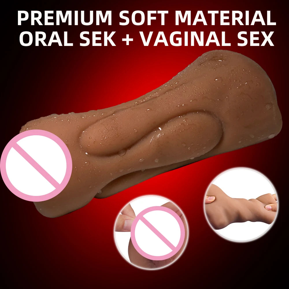 2 in 1 Male Masturbator